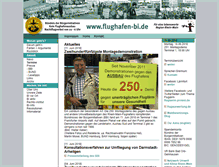 Tablet Screenshot of flughafen-bi.de